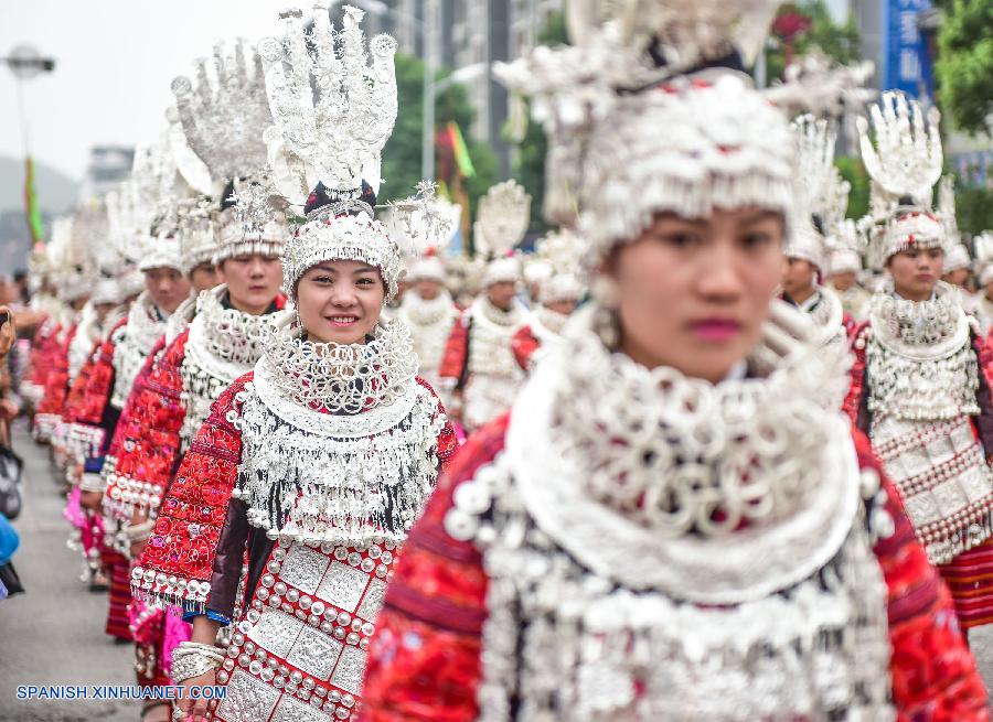 Guizhou: Festival cultural Yang'esha del grupo étnico Miao en Condado Jianhe 4
