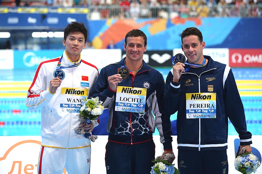 Natación: Medeiros y Pereira conquistan medallas de plata para Brasil en Kazan 2015