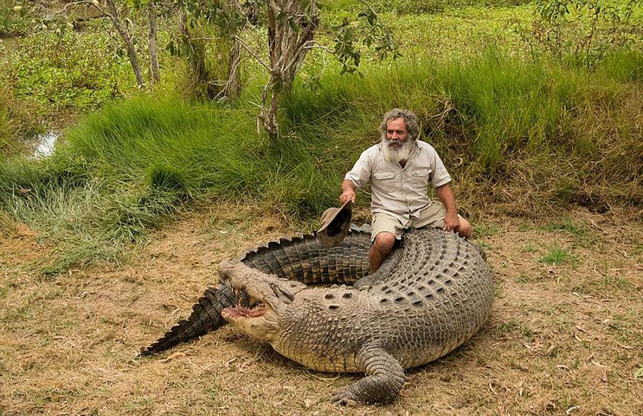 Robert Bredl, el jinete de cocodrilos y encantador de reptiles