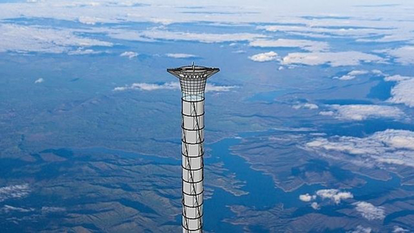Patentan una torre de 20 kilómetros de altura para lanzar cohetes al espacio