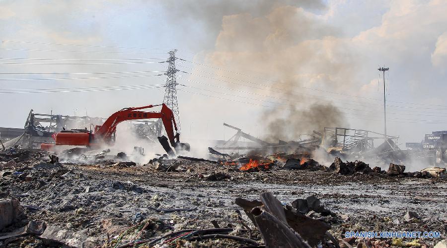 Asciende a 123 número de víctimas de explosión en Tianjin