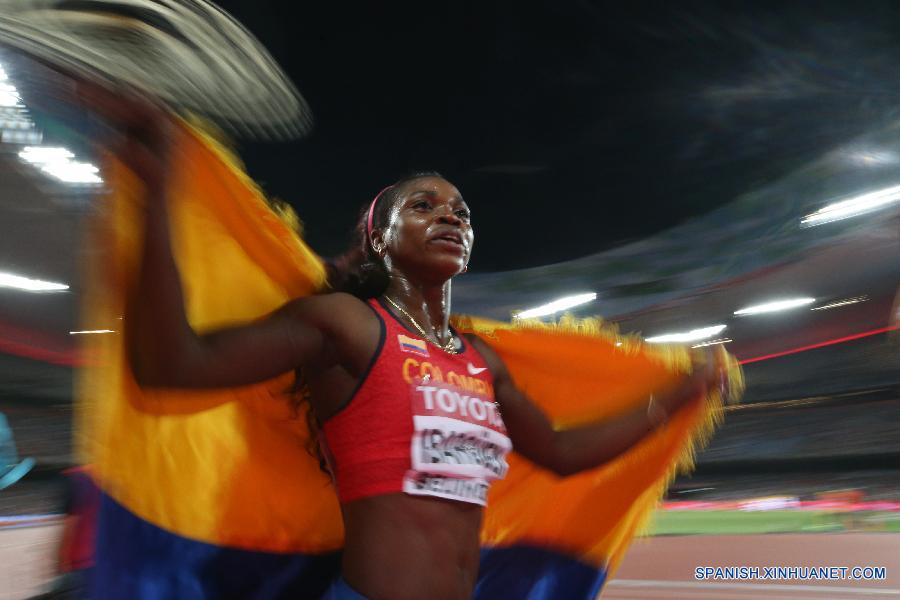 Atletismo: Colombiana Ibargüen gana oro en triple salto en Campeonato Mundial