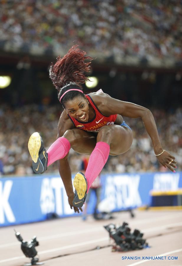 Atletismo: Colombiana Ibargüen gana oro en triple salto en Campeonato Mundial