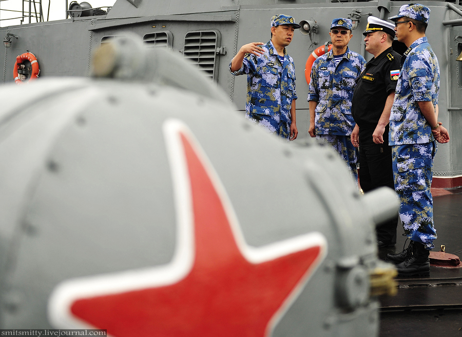 Los momentos preciosos en Ejercicio naval China-Rusia