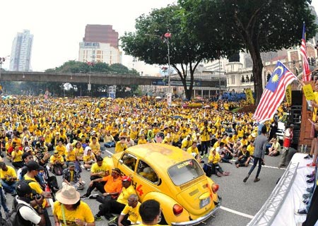 Concluyen dos días de protestas en Kuala Lumpur, Malasia