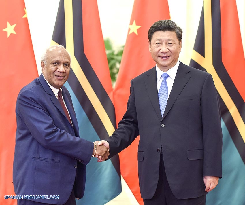 Presidente chino se reúne con primer ministro de Vanuatu