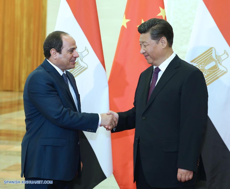 Presidente chino se reúne con su homólogo egipcio