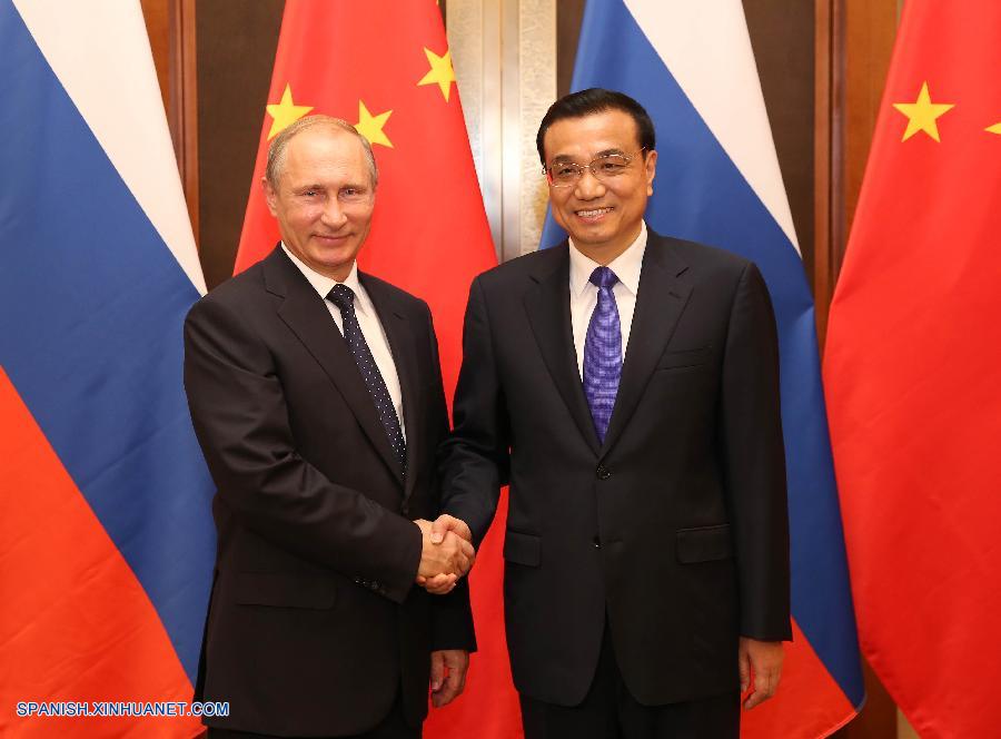 Primer ministro chino se reúne con presidente de Rusia