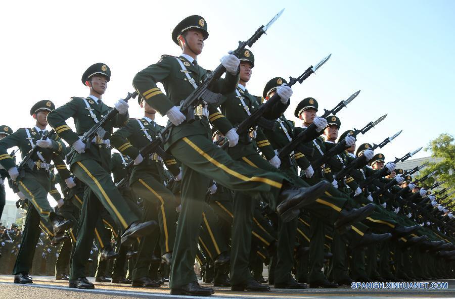 Tropas listas para desfile del Día de la Victoria de China