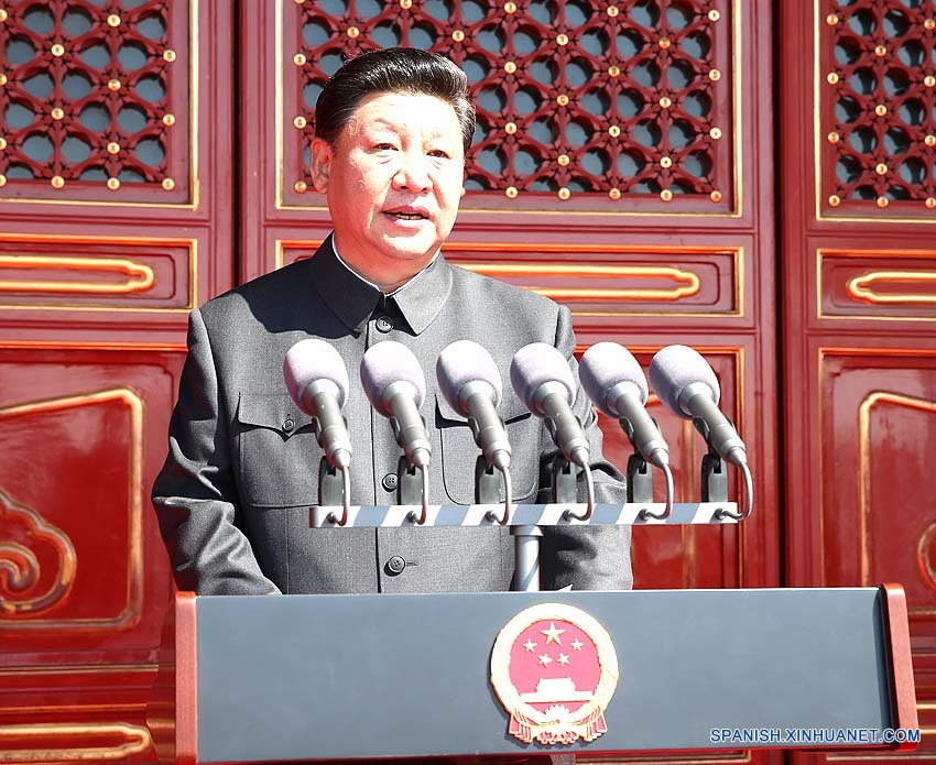 Presidente chino pronuncia discurso antes de desfile del Dia de Victoria