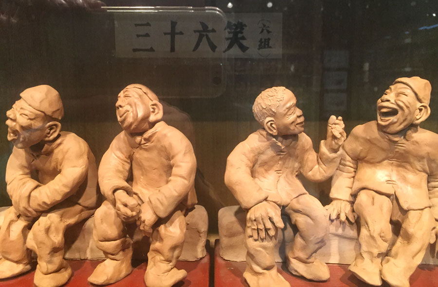 Figuras de arcilla de Yue Yunsheng. [Fotografía de Qin Fengjing/chinadaily.com.cn]