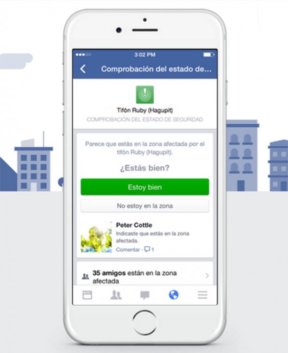 Facebook activa herramienta para conocer estado de usuarios tras terremoto