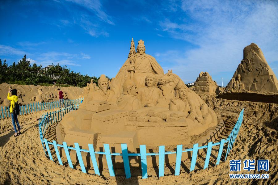 Exhibición internacional de escultura de arena en Zhoushan