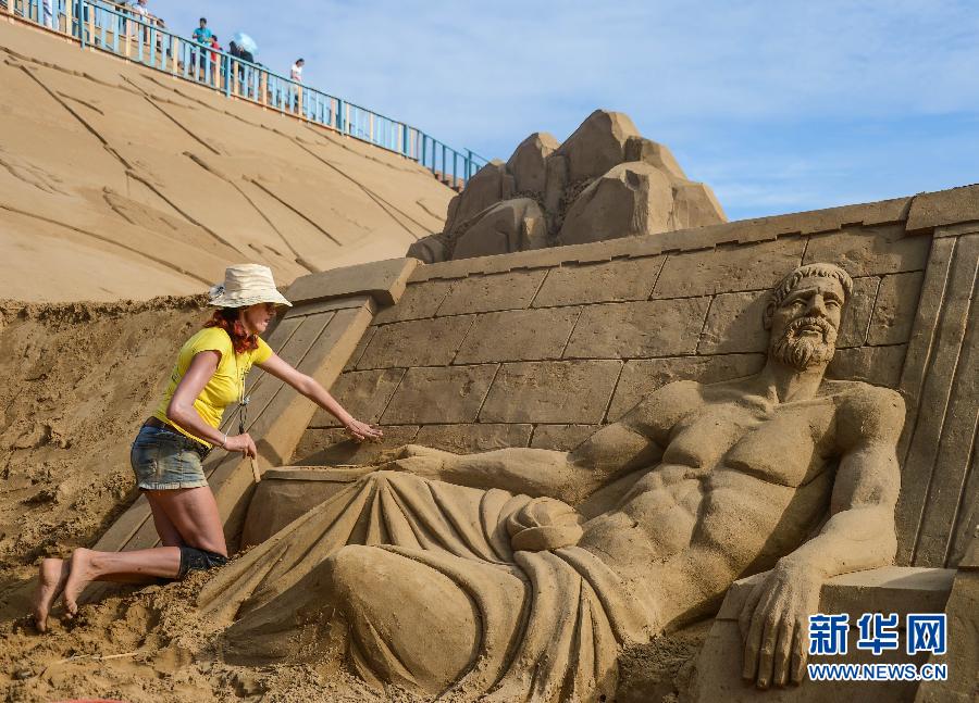 Exhibición internacional de escultura de arena en Zhoushan