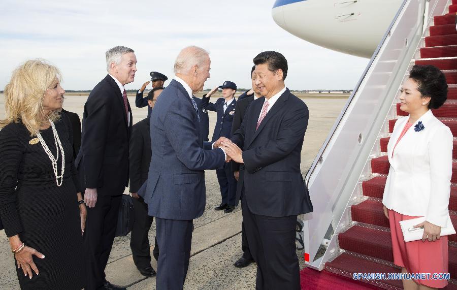 Presidente chino llega a Washington