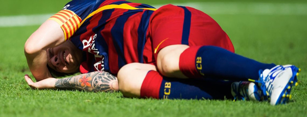 Messi se lesiona y es dado de baja