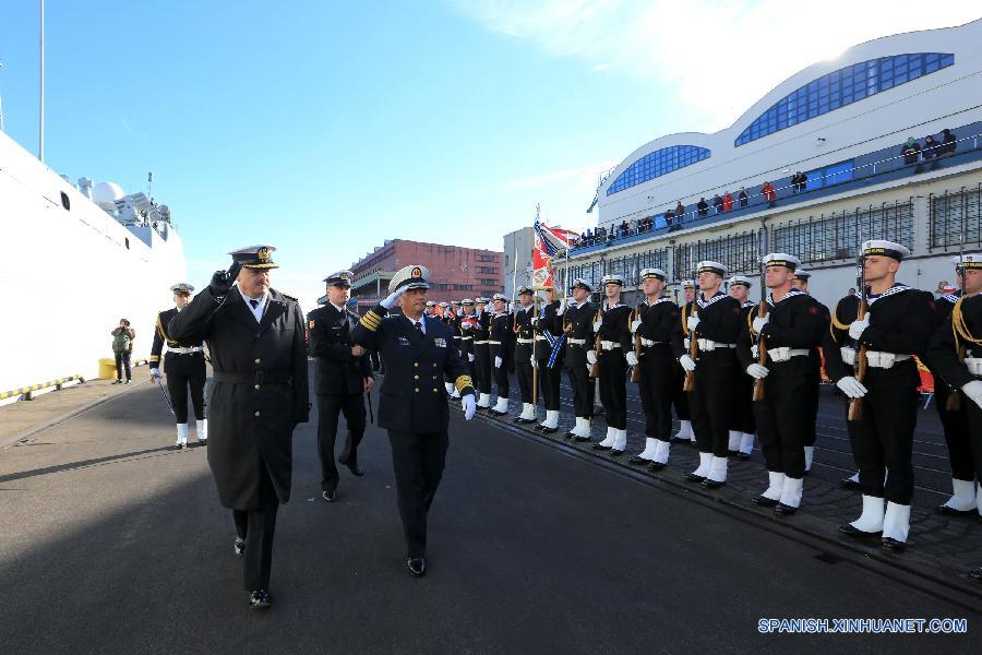 Flotilla de armada china realiza primera visita a Polonia