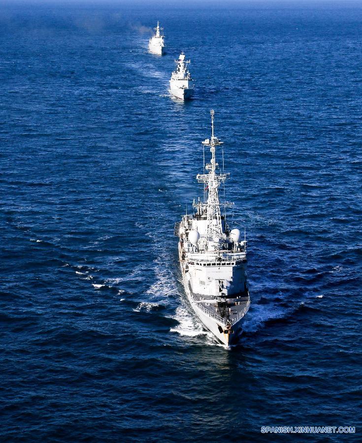 Ejercicios navales conjuntos de China y Francia en el canal de la Mancha