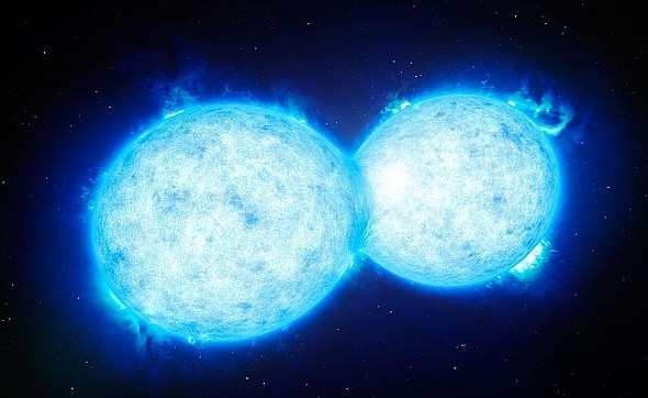 Científicos observan un «beso» entre dos estrellas
