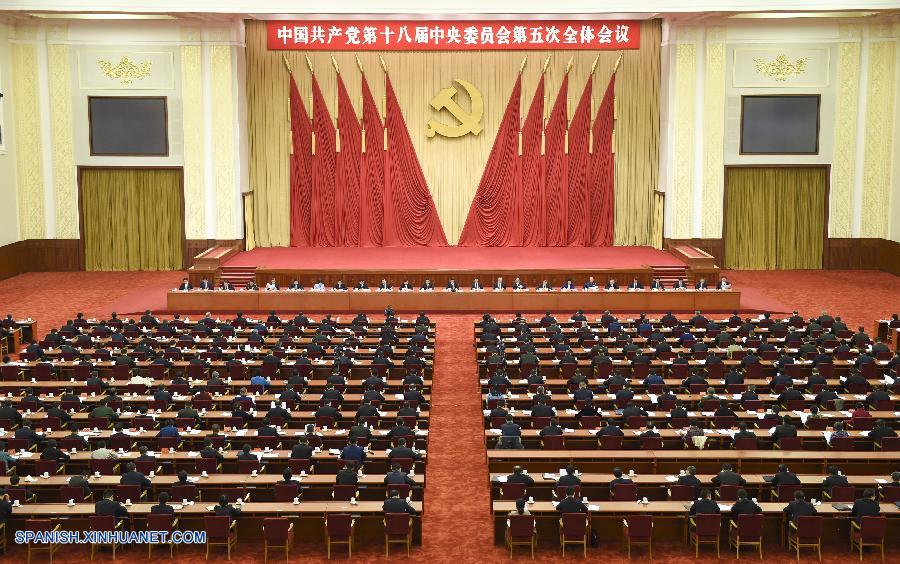 PCCh aprueba propuestas sobre desarrollo de China en los próximos cinco años