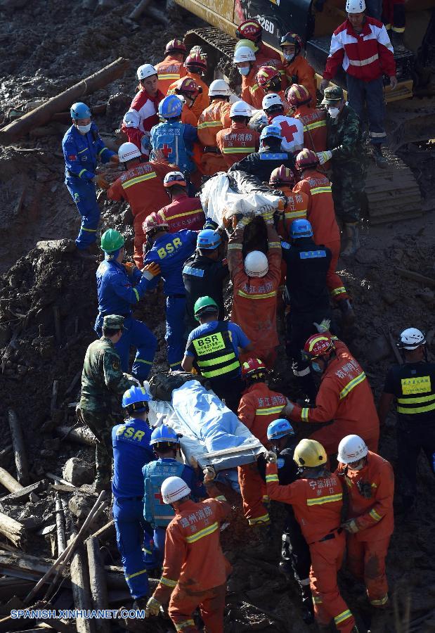 Sube a 21 cifra de muertos de corrimiento de tierras en este de China