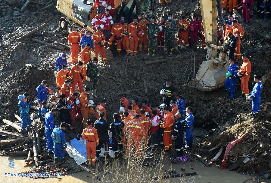 Sube a 21 cifra de muertos de corrimiento de tierras en este de China