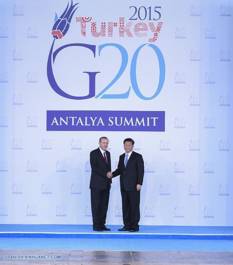 Comienza cumbre del G20 en Turquía, Xi expondrá visión china