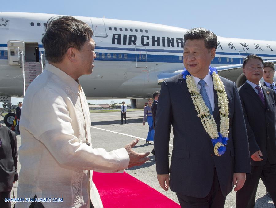 Presidente chino llega a Filipinas para reunión APEC