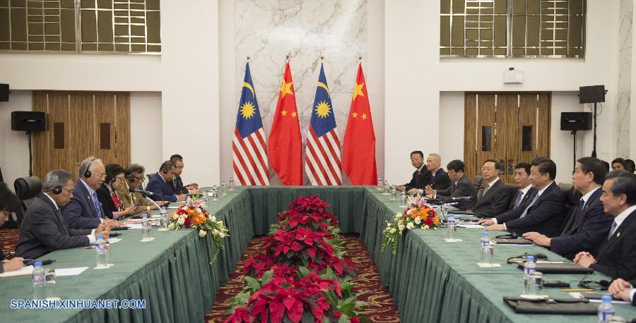 Presidente chino se reúne con primer ministro malasio