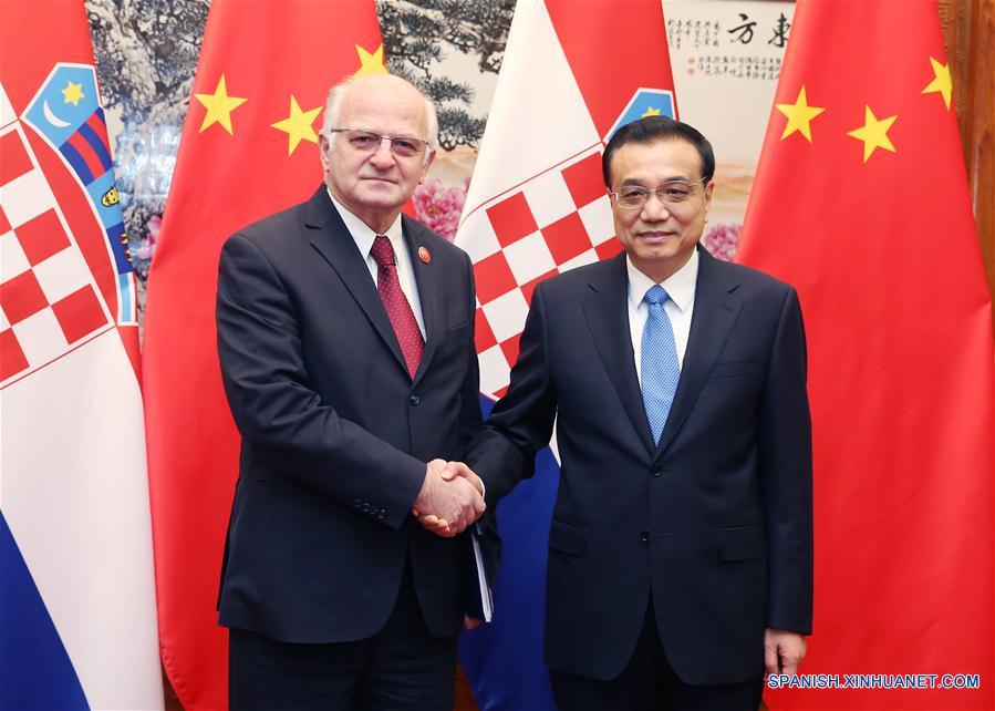 Premier chino conversa con presidente de parlamento croata