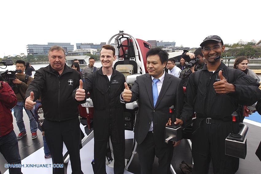 Aparato volador similar al de Iron Man hace su primer vuelo en China