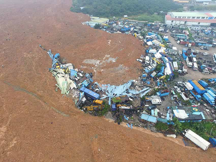 Sube a 91 cifra de desaparecidos tras corrimiento de tierras en sur de China