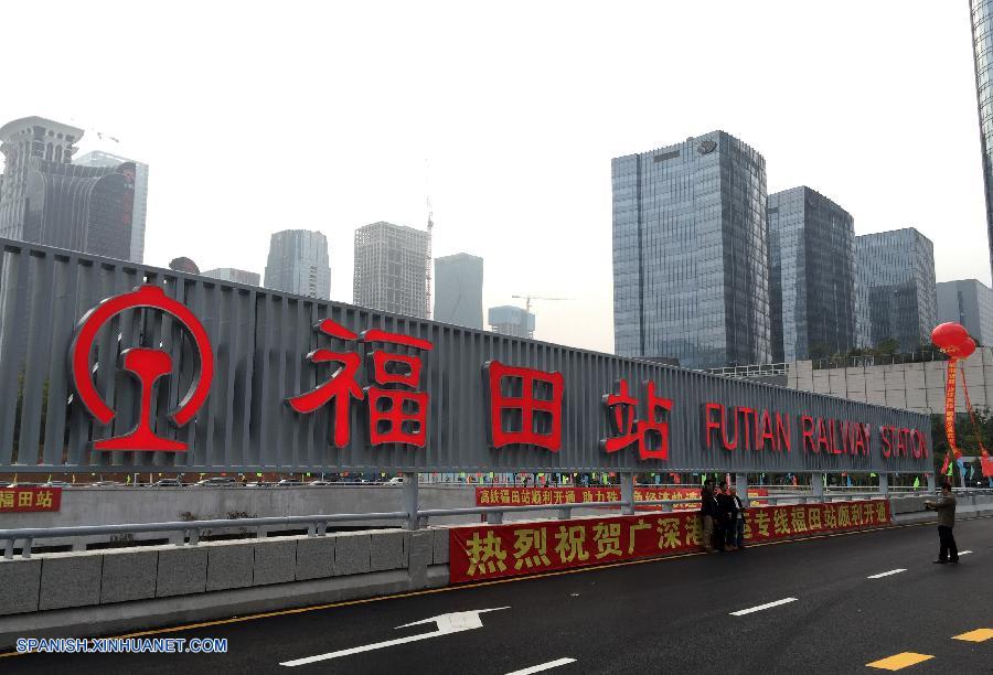 Inaugurada en Shenzhen mayor estación de ferrocarril subterránea de Asia
