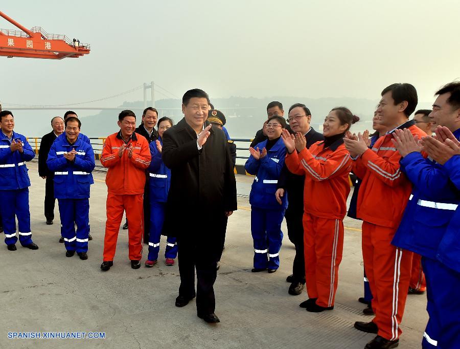 El presidente de China, Xi Jinping hizo una gira de inspección en Chongqing,  del lunes al miércoles. (Xinhua/Li Tao)