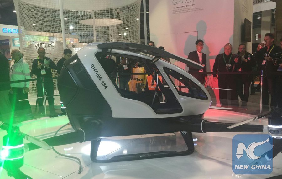 Empresa china presenta el primer dron de transporte de pasajeros del mundo