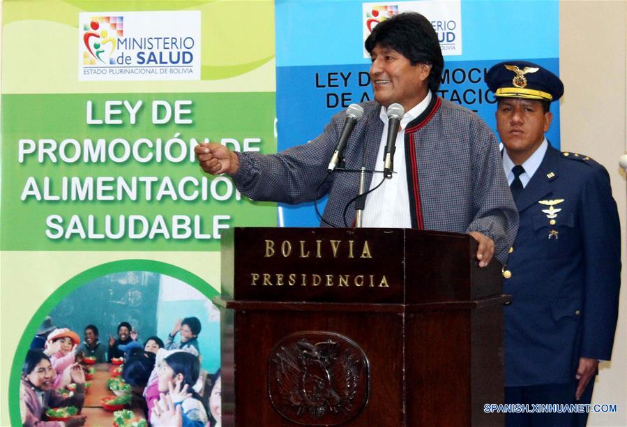 Presidente de Bolivia pone en vigencia ley sobre nutrición