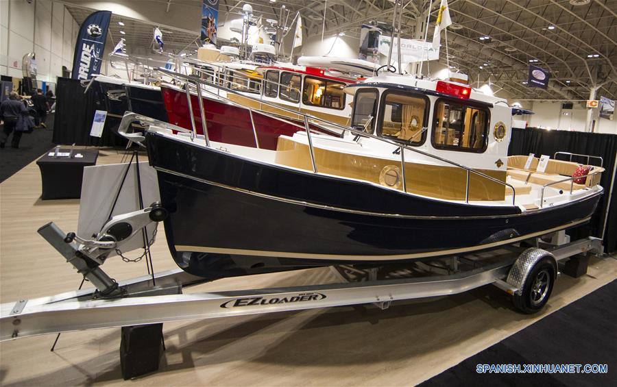 2016 Salón Náutico Internacional de Toronto es uno de los más grandes salónes náuticos de consumo en América del Norte, este evento anual de diez días mostrando cientos de modelos de barcos de todo el mundo comenzó el viernes. (Xinhua / Zhou Zheng)