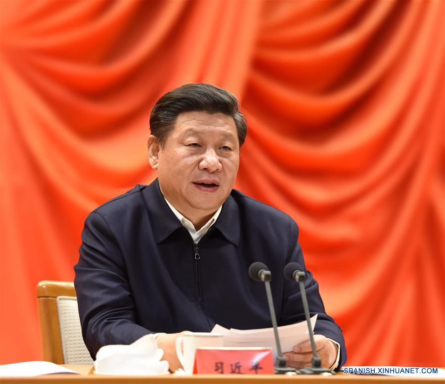 El presidente de China, Xi Jinping, hizo la declaración en un simposio al que asistieron ministros y funcionarios provinciales en Beijing, capital de China, 18 de enero de 2016. (Xinhua / Li Xuerui)