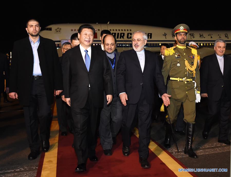 Presidente Xi llega a Irán para realizar visita de Estado