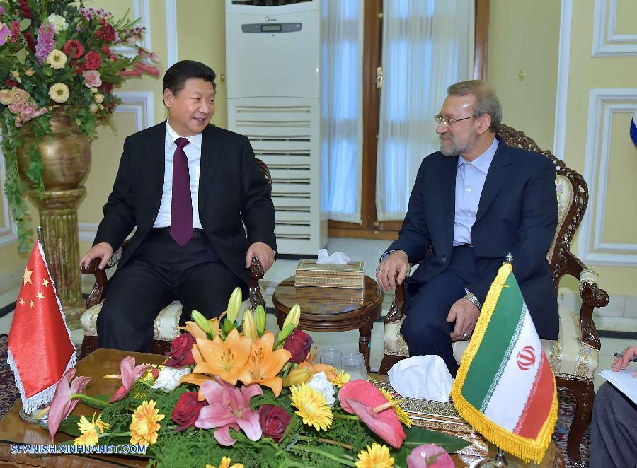 Presidente chino y titular de Parlamento iraní conversan sobre cooperación