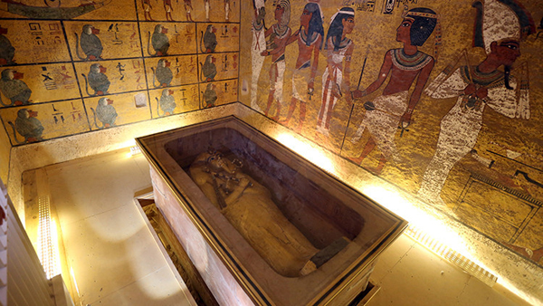 La cámara detrás de la tumba de Tutankamón está 