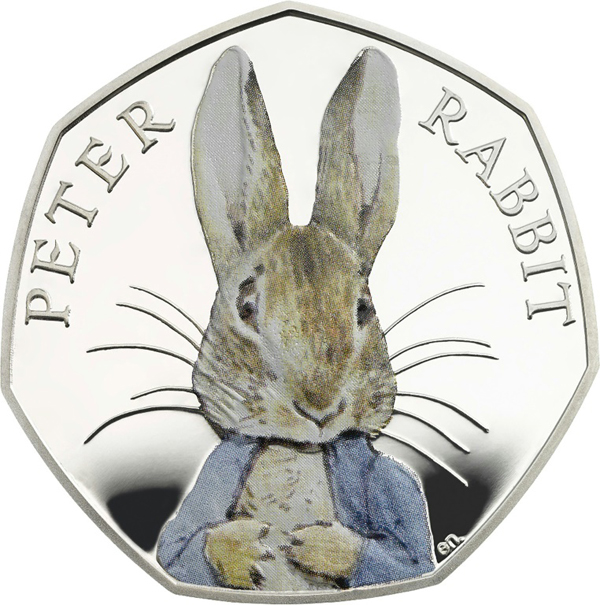 El personaje Peter Rabbit' aparecerá en una moneda británica