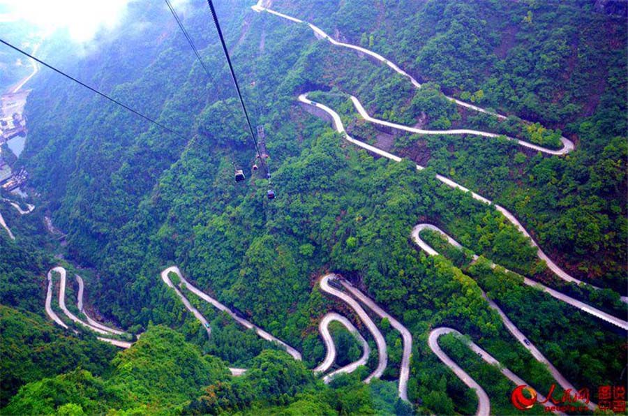 Carretera de las 99 curvas al cielo