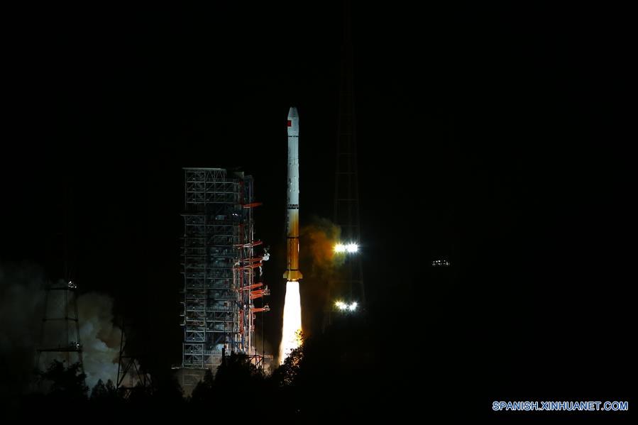 China lanzó un satélite para apoyar su navegación global y la red de posicionamiento a las 4:11 am del miércoles. (Xinhua / Wang Yulei)
