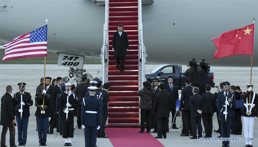 El presidente de China, Xi Jinping, llega a la cuarta Cumbre de Seguridad Nuclear, en Washington, Estados Unidos de América, el 30 de marzo de 2016. (Xinhua/Ju Peng)