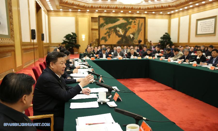 El presidente de China, Xi Jinping subrayó que los nuevos conceptos de desarrollo (innovación, coordinación, desarrollo respetuoso con el medio ambiente, apertura y compartición) deben aplicarse al desarrollo de internet.(Xinhua/Ma Zhancheng)