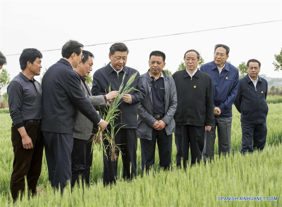 El presidente de China, Xi Jinping, quien también es secretario general del Comité Central del Partido Comunista de China (PCCh), hizo una gira de inspección en la provincia oriental de Anhui del 24 al 27 de abril. (Xinhua/Li Tao)
