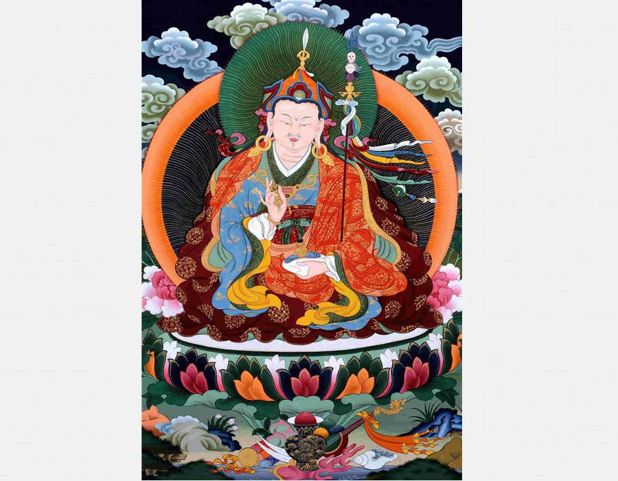 Padmasambhava, trabajo de Langkajie y sus sucesores. [Foto/china.com.cn]