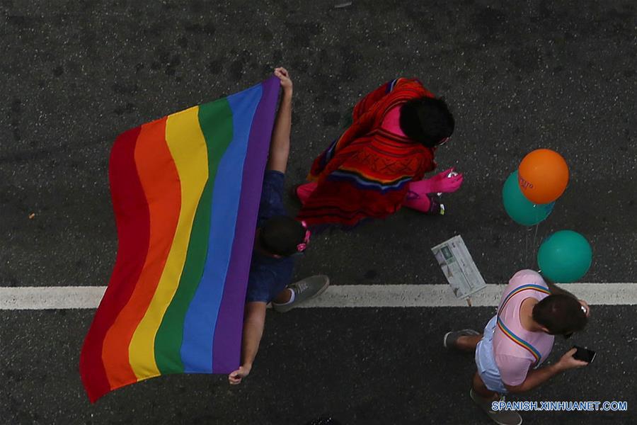 Desfile del Orgullo Gay en Sao Paulo, Brasil