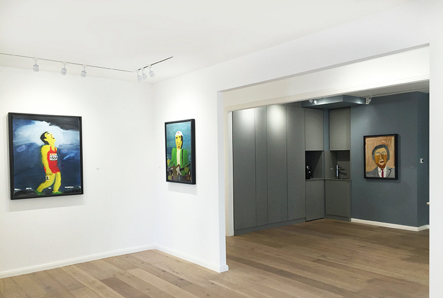 "Sumer Group Show", una exposición con obras de pintores chinos, se puede visitar actualmente en Londres. [Foto/cri.cn]